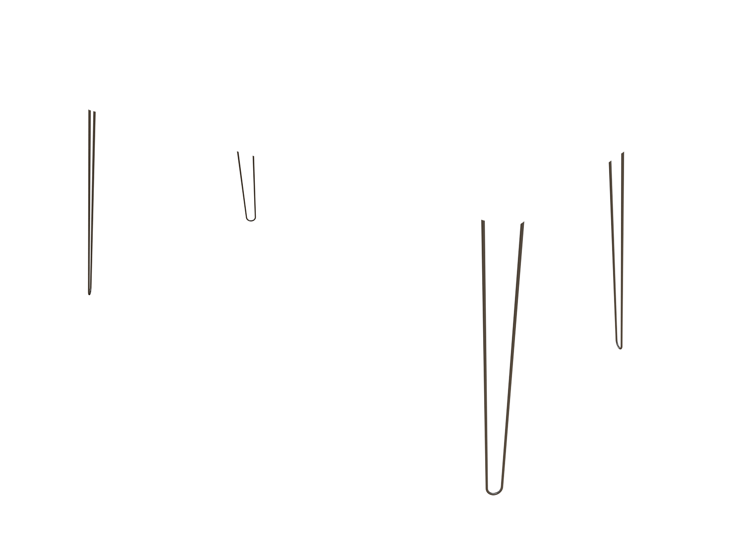 Hairpin Legs schwarz +25,-€